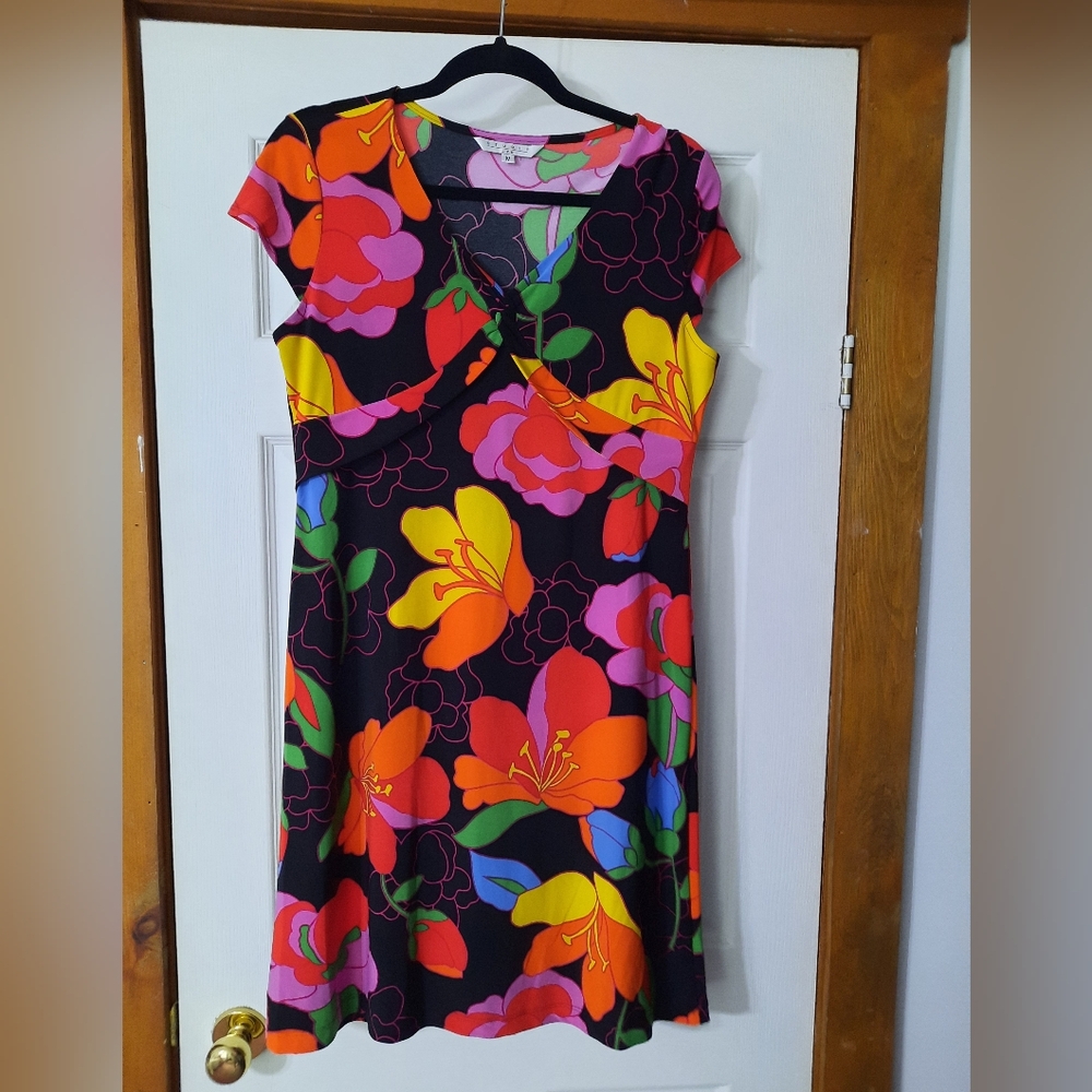 Tropical Floral Mini Dress